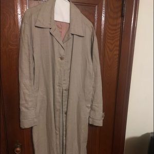 Linen long coat
